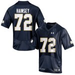 Notre Dame Fighting Irish Men's Robert Hainsey #72 Navy Blue Under Armour Authentic Stitched College NCAA Football Jersey RRQ4099MF
